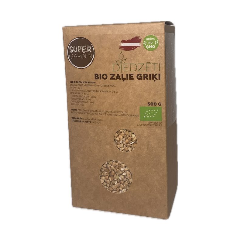 BIO Diedzēti zaļie griķi