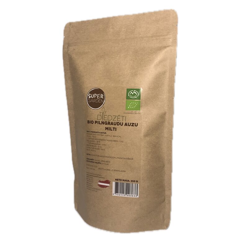 BIO Diedzēti pilngraudu auzu milti